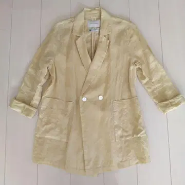 nano universe 린넨 더블 버튼 자켓 M