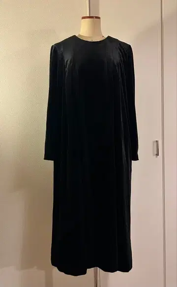 [ 빈티지 ] 블랙 벨벳 롱 드레스