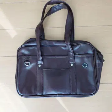 다크 브라운 토트백 합성 피혁