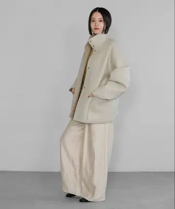 무스탕 리버서블 블루종