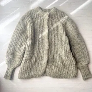 새상품급 CLANE 컬러 모헤어 샤기 가디건 민트 1 니트 아우터