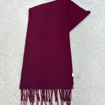 인기 Paul Smith 울 머플러 와인 레드 스코틀랜드