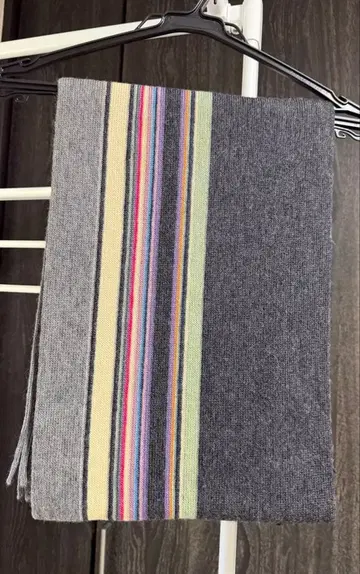 Paul Smith 울 스트라이프 머플러 클리닝 완료
