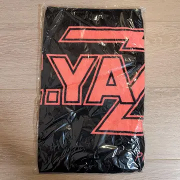 [ 새상품급 ] 야자와 에이요시/페이스타월/로고/블랙 x 핑크