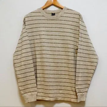 [ LANDS' END ] 미국제 보더 긴팔 T 네이티브 무늬