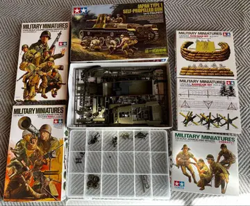 타미야 1/35 군용 모형 6개 상자 세트 판매 (미사용 및 제작 중)