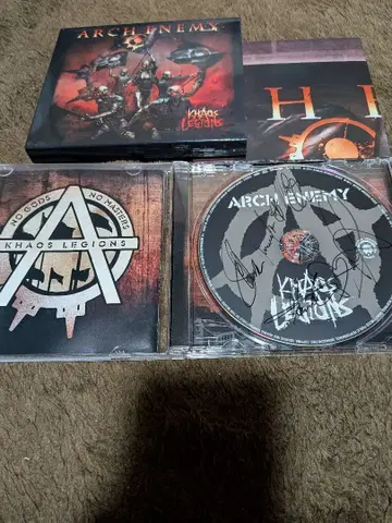친필 사인 CD ARCH ENEMY