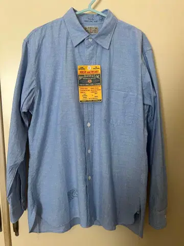 Buzz Rickson's 워크 셔츠 라이트 블루