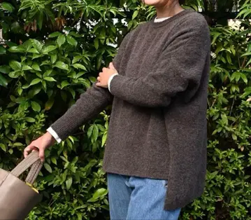 OURHOME 여유로운 실루엣의 따뜻한 부클 니트 (1/4 이후 발송)