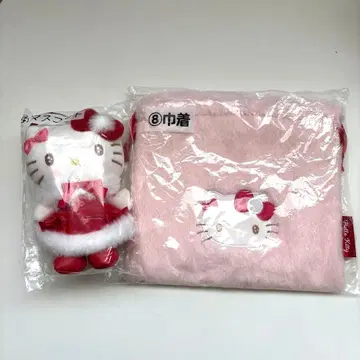 산리오 헬로키티 당첨 복권 마스코트 & 복조리 2개 세트