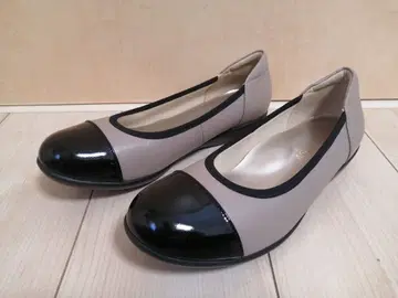 미스쿄코 4E 경량 콤비 플랫슈즈 발수 24.5cm