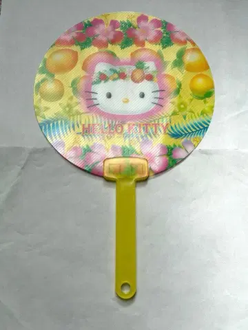 키티 헤이세이 레트로 트로피컬 하이비스커스 부채 2001