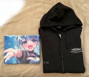 아오이 사쿠라 후드티 머플러 타월