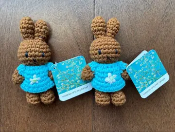 just dutch 토끼 니트 키링 2개 세트