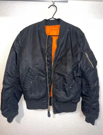 ALPHA MA-1 플라이트 자켓 블랙 S