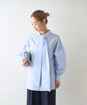 (새상품급) 차오패닉 보타이 볼륨 브라우스 포멀 졸업 입학