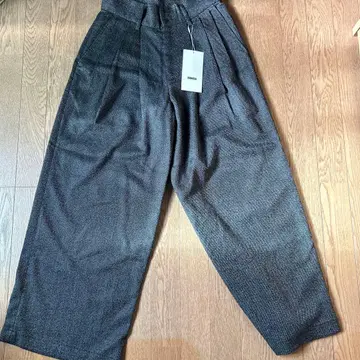 SINSS 3턱 와이드 스트레이트 슬랙스 S 블랙