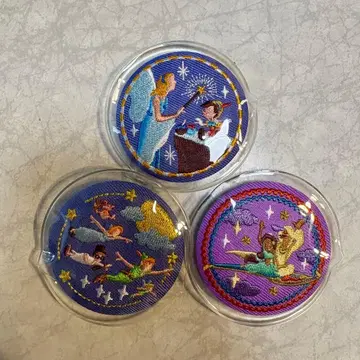 디즈니 자수 캔 배지 3종 세트