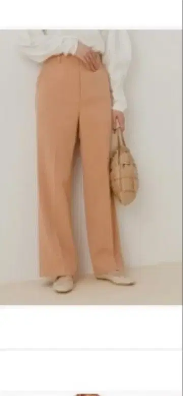 ADAM ET ROPE 와이드 팬츠 38 핑크