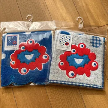 오사카 간사이 만박 EXPO2025 미야쿠미야쿠 미니 타월 2장 세트