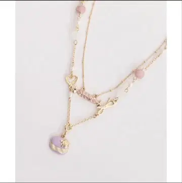 엑시즈팜 페미닌 스위츠 목걸이 마카롱 리본 하트