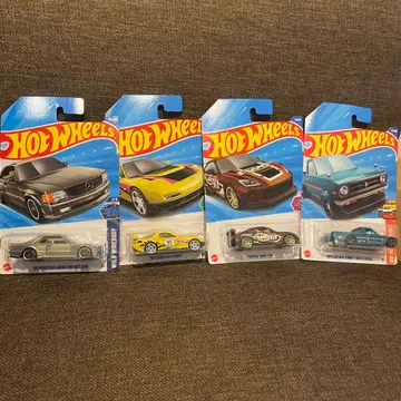 핫휠 미니카 세트 4대