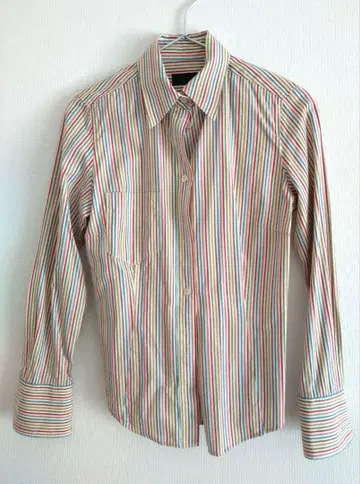 [컨디션 최상] Paul Smith 스트라이프 긴팔 셔츠 포켓 부착