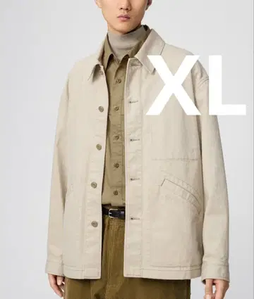 [완판템] UNIQLO U 오버사이즈 컬러 데님 자켓 XL 내추럴