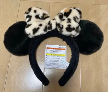 새상품 디즈니 리조트 미니 머리띠 레오파드 무늬