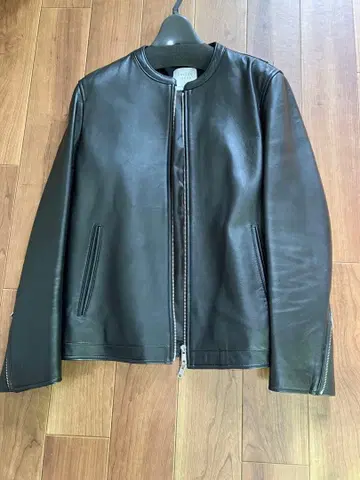 블랙 싱글 라이더 자켓 사이즈 1