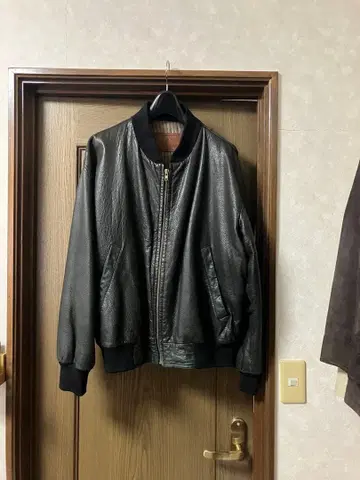 ermenegildo zegna 레더 봄버 자켓