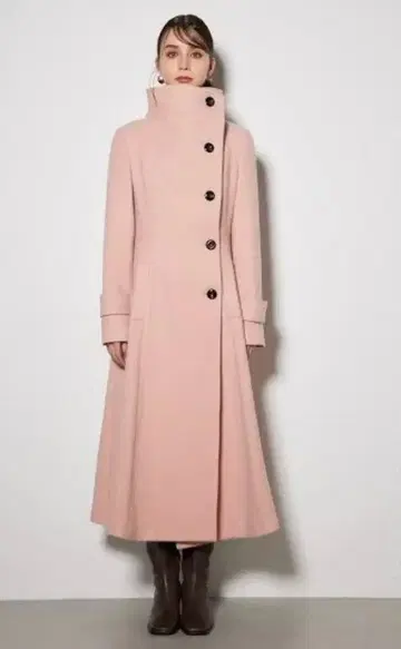 rienda 오버넥 신데렐라 라인 코트