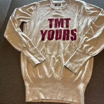 TMT 그레이 니트 스웨터 M