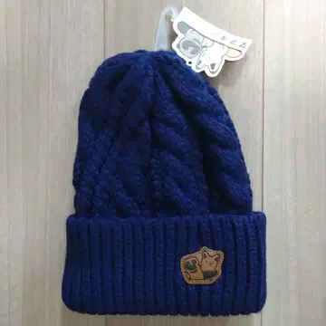 너구리와 여우 니트 모자 케이블 니트