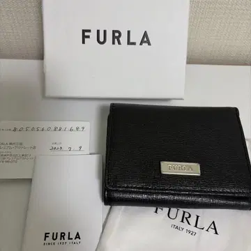 FURLA 블랙 3단 폴더형 지갑