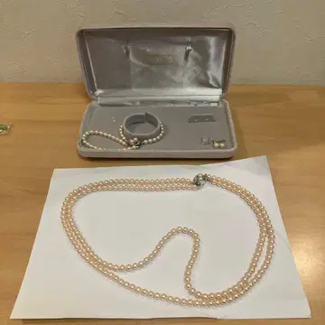 DINADINA 3연 펄 목걸이 세트