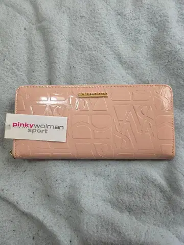 핑키 월먼 스포츠 장지갑 핑크 미사용 새상품