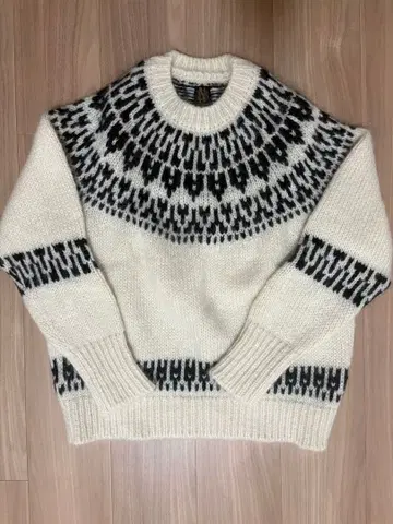 BATONER 노르딕 무늬 스웨터 사이즈 1