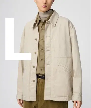 [완판템] UNIQLO U 오버사이즈 컬러 데님 자켓 L 내추럴