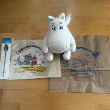 무민 밸리파크 5주년 굿즈 세트 봉제 인형 파일 귀이개