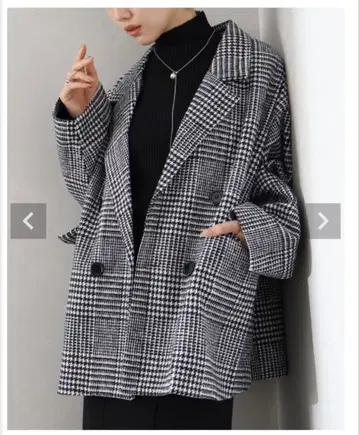 글렌체크 빅 자켓