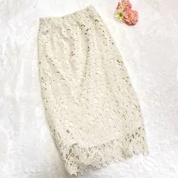 pumpkin port M 타이트 스커트 레이스 스커트 오피스