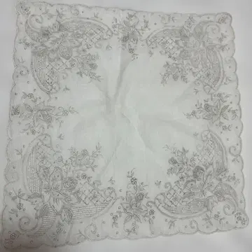 빈티지 스와토 자수 손수건 산두