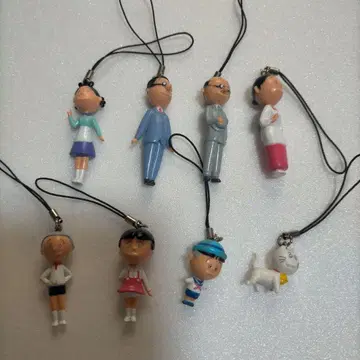 사자에 씨 일가 스트랩 8체 세트