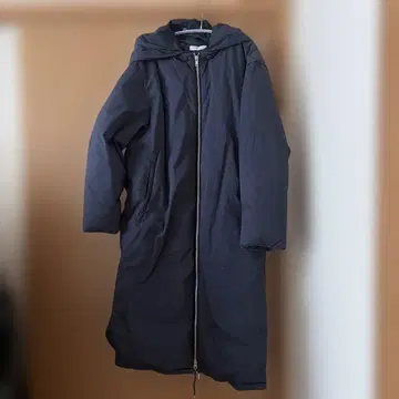 STATE OF MIND 네이비 롱 다운 코트