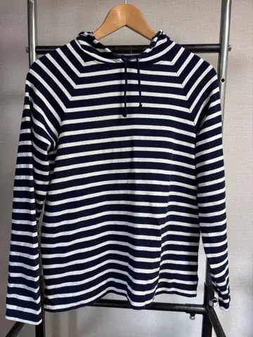 SAINT JAMES 후드 부착 긴팔 티셔츠 후드티