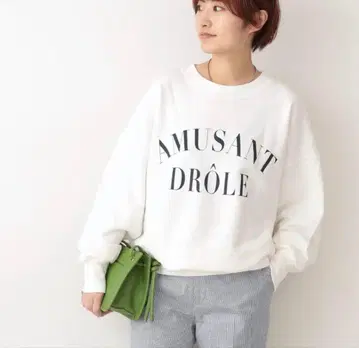 IENA 맨투맨 티셔츠 긴팔 로고 쭈리