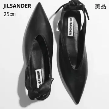 새상품급 [ 질 샌더 ] 스틸레토 플랫슈즈 펌프스 리본