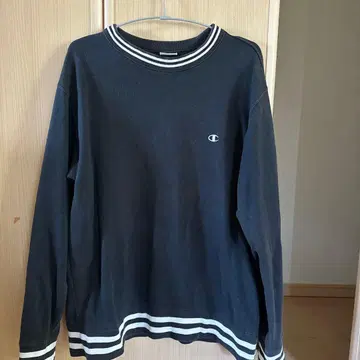 구제 Champion 블랙 크루넥 트레이닝복 X-Large