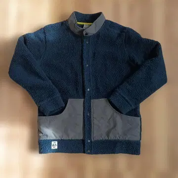 CHUMS 네이비 플리스 보아 자켓